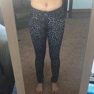 ASOS Velvet leopard print jeans